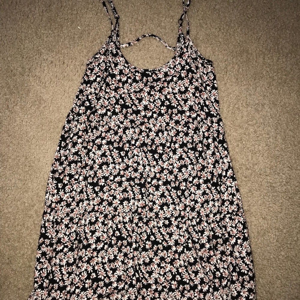 Black & Pink Floral Sundress